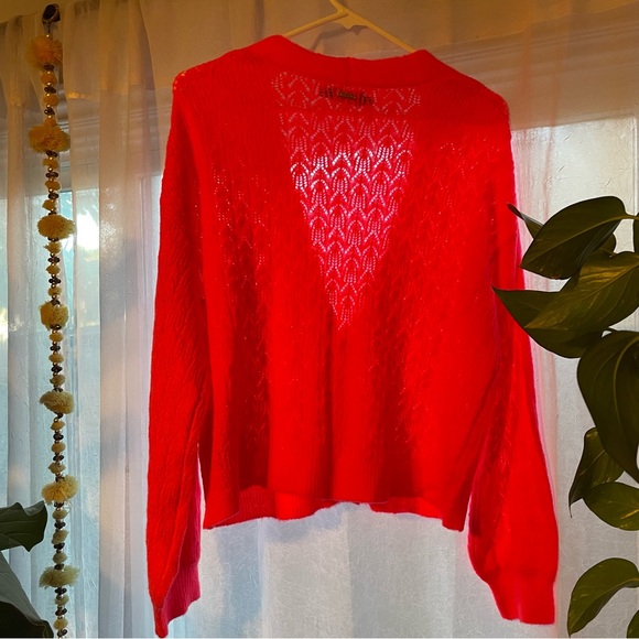 Hot coral pointelle sweater - Volcom - Picture 4 of 4